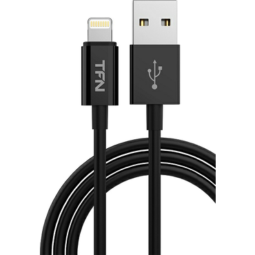 Кабель USB 2.0 AM - Lightning(M) (1м) 8P, TFN-CLIGUSB1MBK  (black)